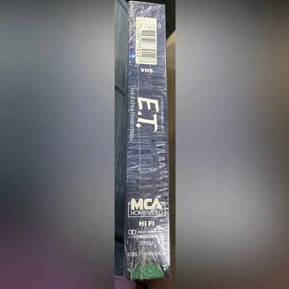 E.T. The Extra-Terrestrial VHS vintage tape, factory sealed.